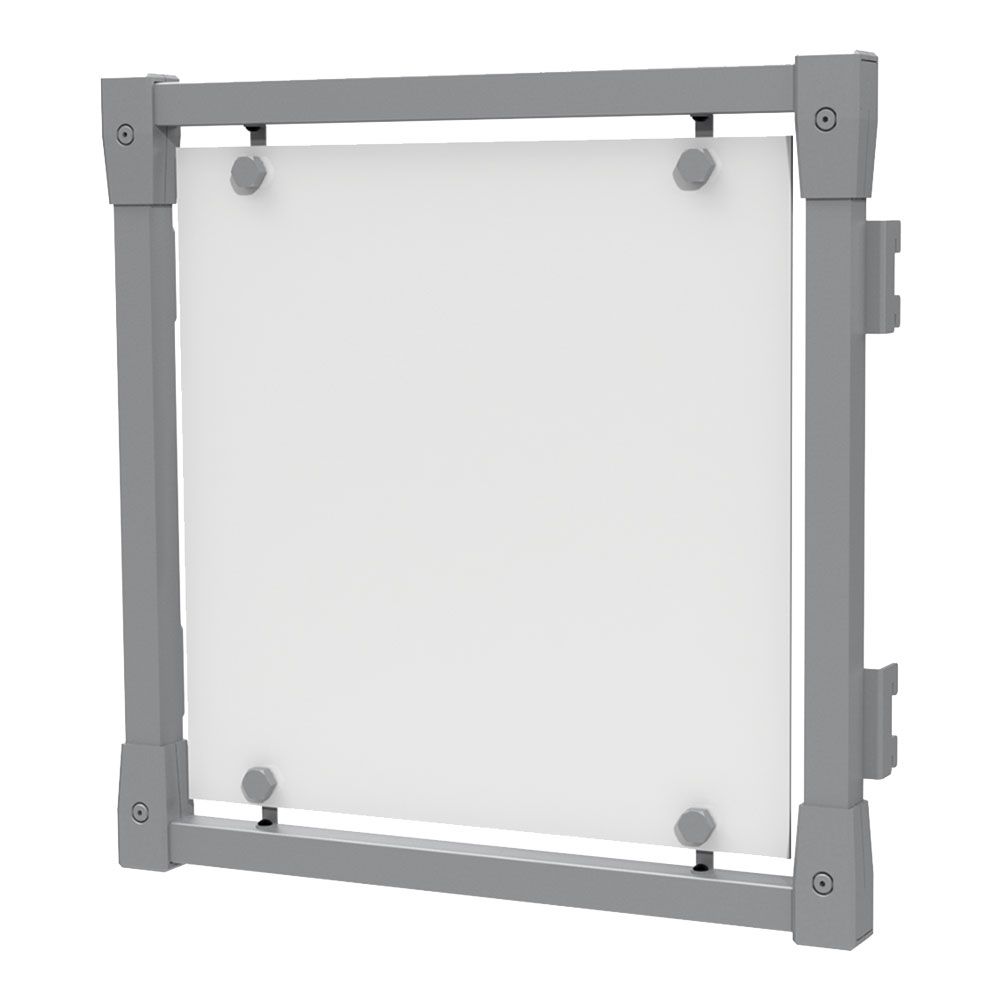 Burnside Displays Small Silver Graphic Frame Sign Holder